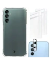 Etui + 2x sklo na obrazovku + objektiv Bizon Case Clear Pack do Samsung Galaxy A24 průhledné