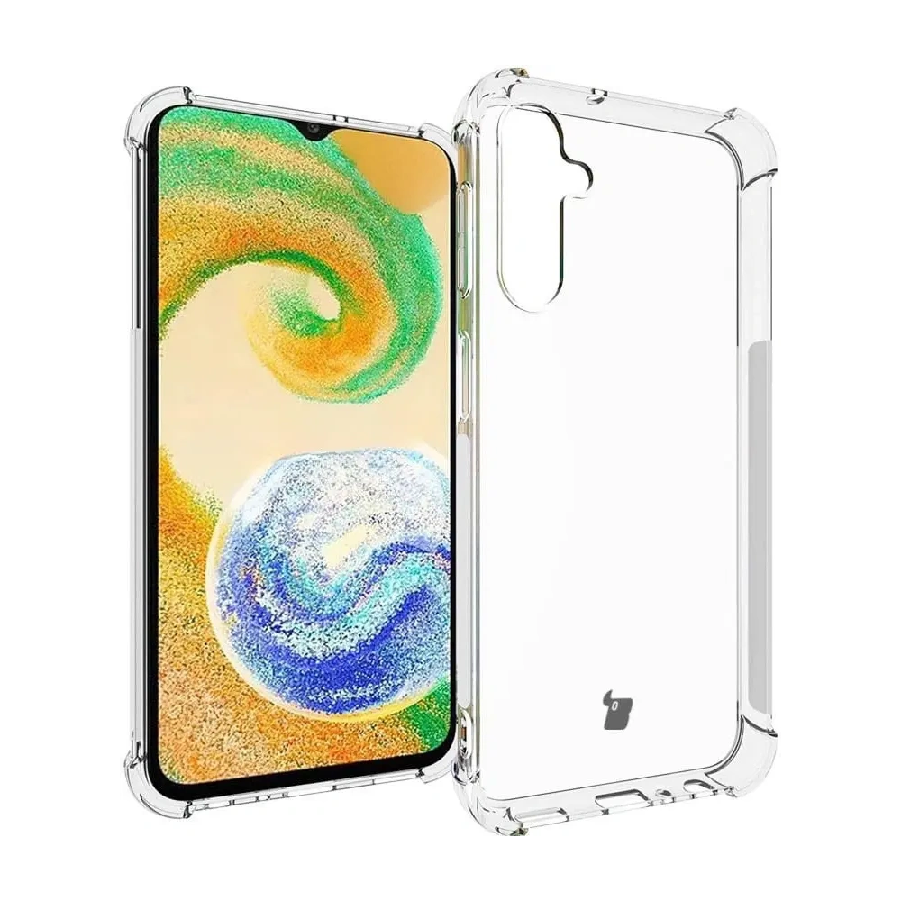 Etui + 2x szkło na ekran + obiektyw Bizon Case Clear Pack do Samsung Galaxy A24 przezroczyste
