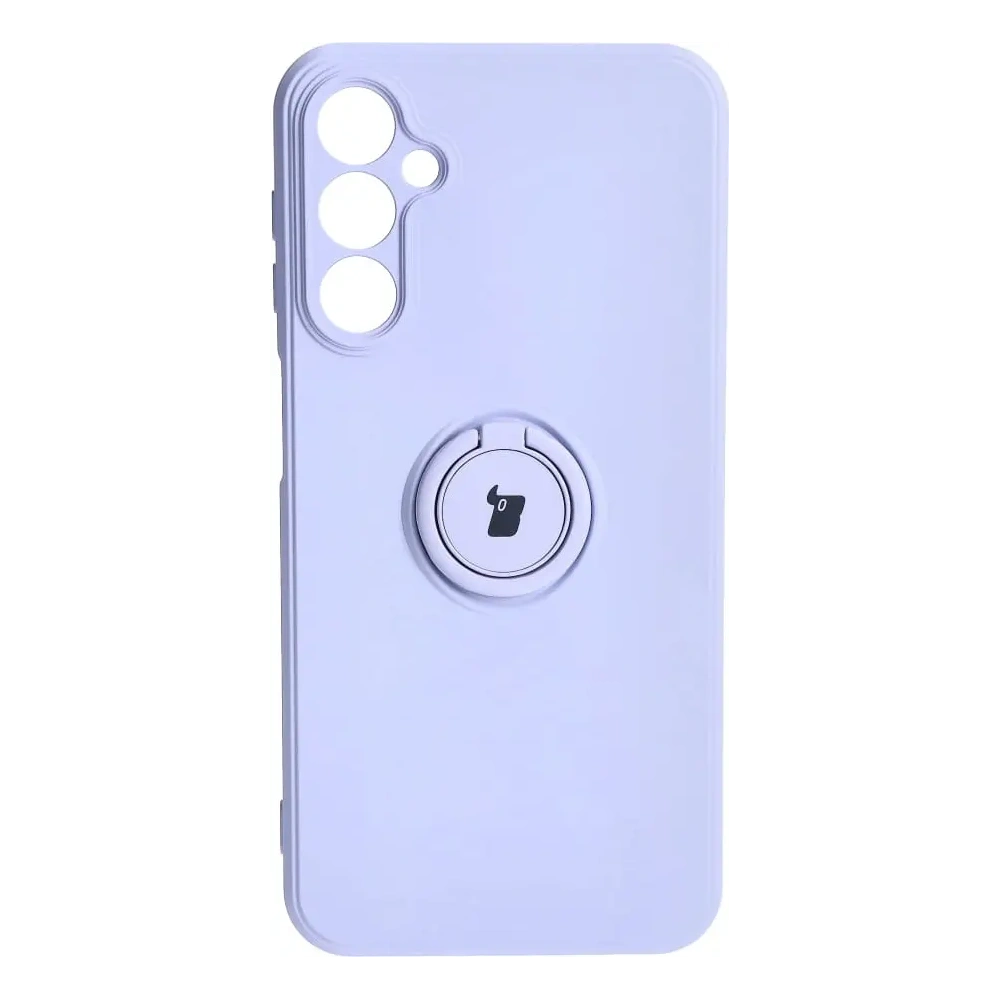Etui Bizon Case Silicone Ring Sq do Samsung Galaxy A24 jasnofioletowe