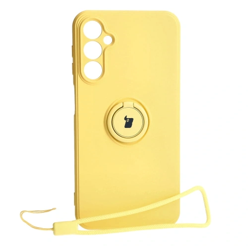 Kup Etui Bizon Case Silicone Ring Sq do Samsung Galaxy A24 żółte - BIZ961 - {ean13} - Sklep Home Screen