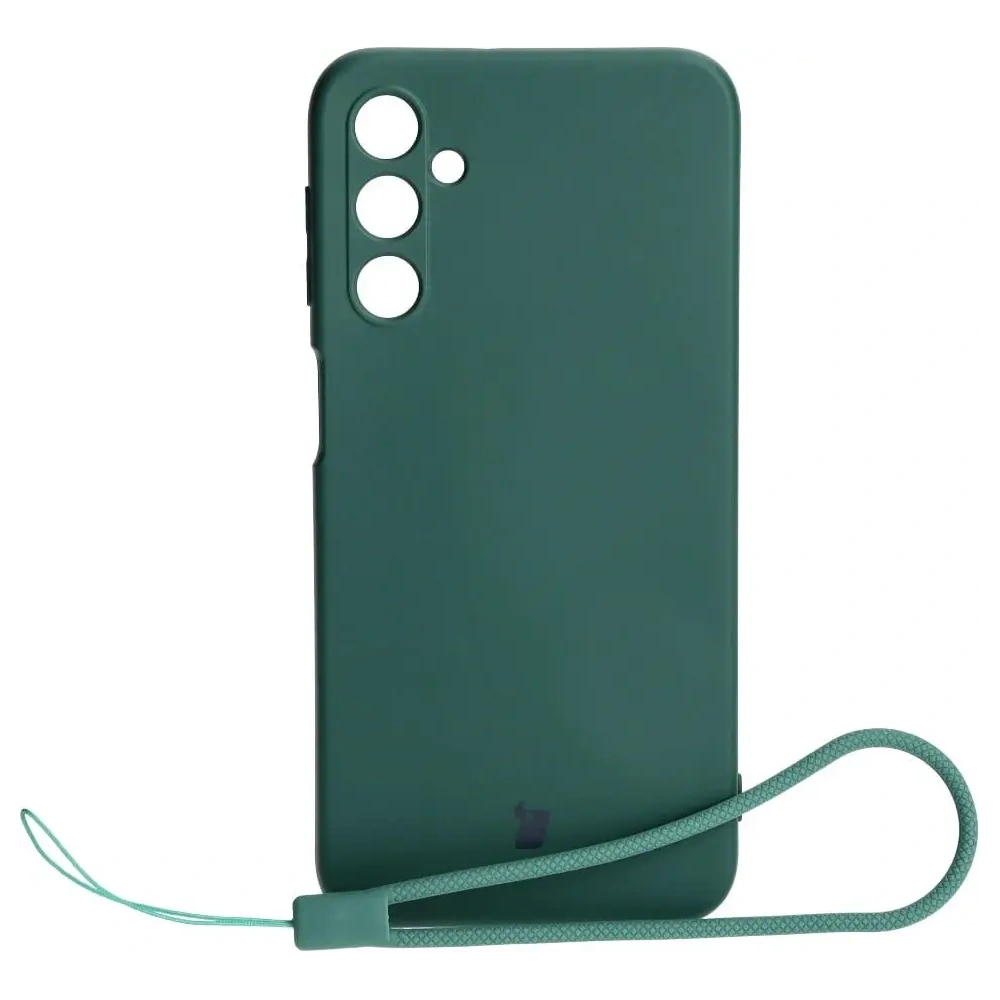 Etui Bizon Case Silicone do Samsung Galaxy A24 4G ciemnozielone
