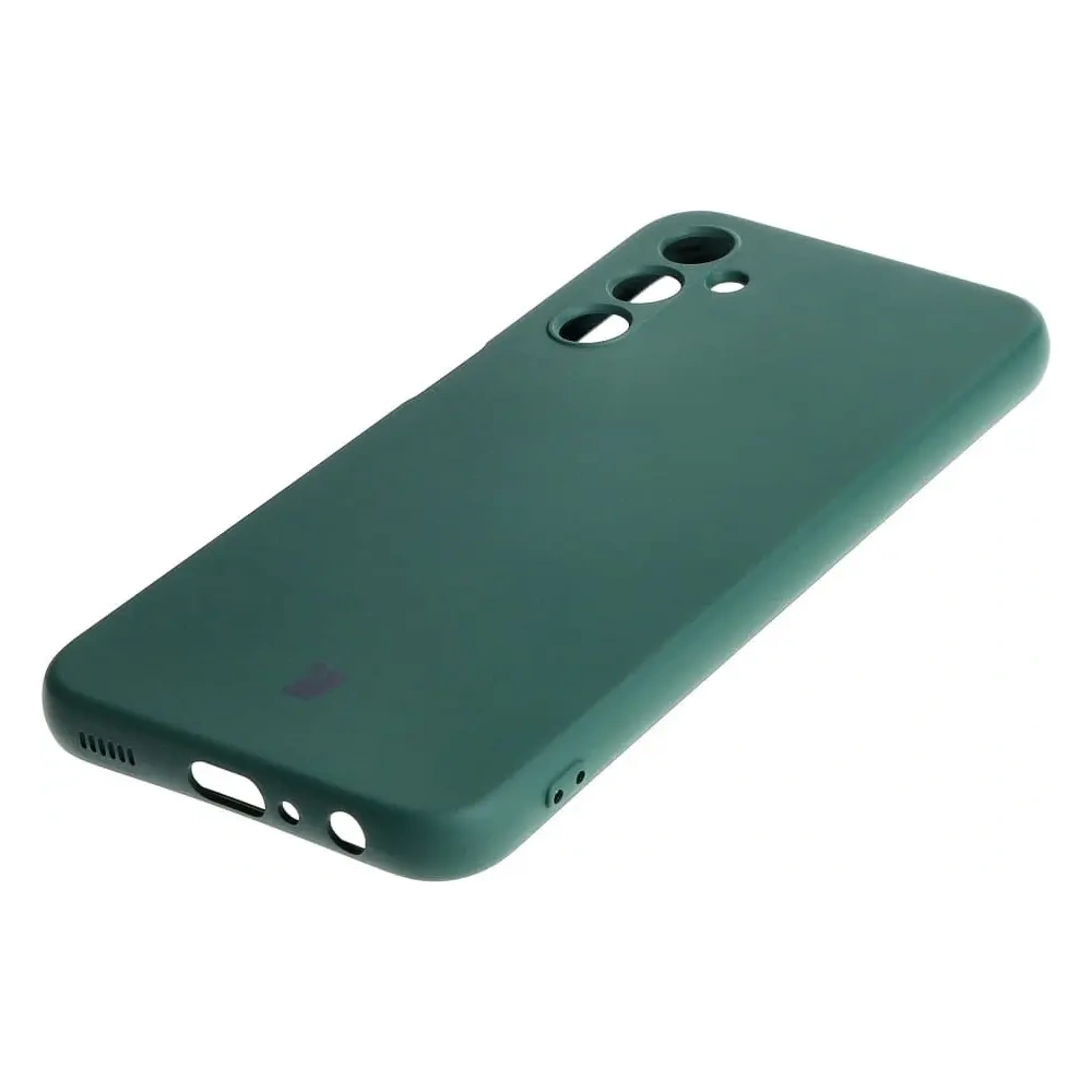 Etui Bizon Case Silicone do Samsung Galaxy A24 4G ciemnozielone