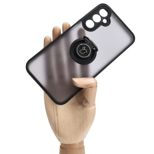 Kup Etui s úchopem na prst Bizon Case Hybrid Ring pro Samsung Galaxy A24 4G kouřové s černým rámem - BIZ967 - {ean13} - Sklep Home Screen