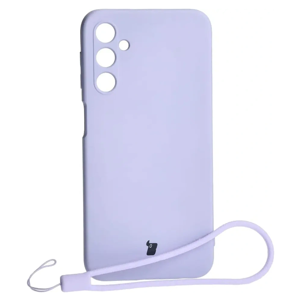 Etui Bizon Case Silicone do Samsung Galaxy A24 4G jasnofioletowe