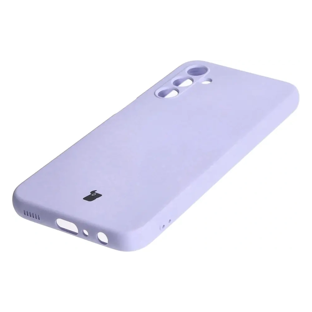 Etui Bizon Case Silicone do Samsung Galaxy A24 4G jasnofioletowe