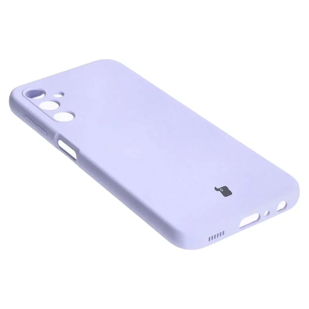Etui Bizon Case Silicone do Samsung Galaxy A24 4G jasnofioletowe