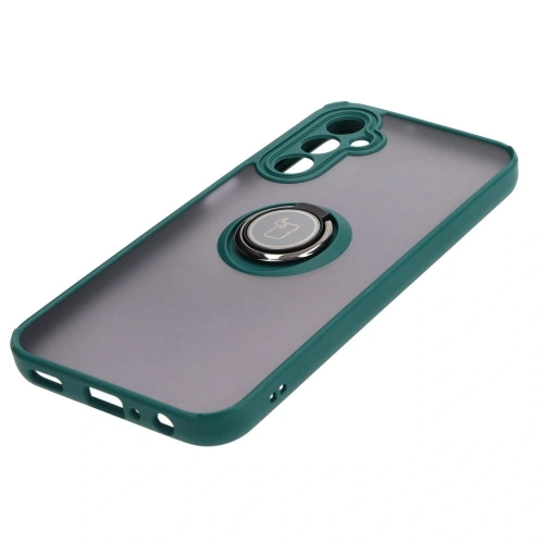 Kup Bizon Case Hybrid Ring Samsung Galaxy A24 4G rauchig mit einem dunkelgrünen Rahmen - BIZ971 - {ean13} - Sklep Home Screen