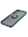 Kup Bizon Case Hybrid Ring Samsung Galaxy A24 4G rauchig mit einem dunkelgrünen Rahmen - BIZ971 - {ean13} - Sklep Home Screen