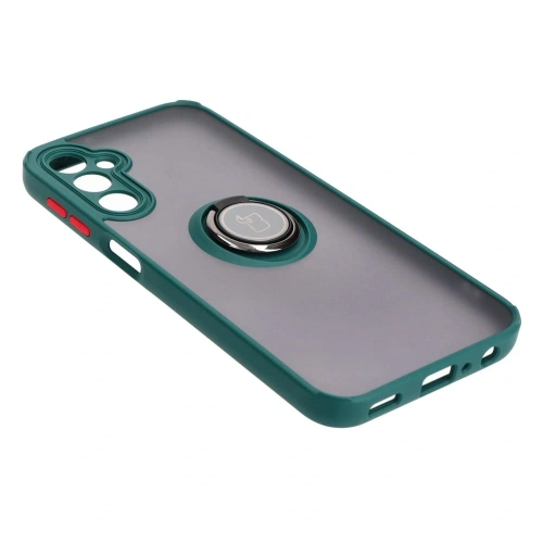 Kup Bizon Case Hybrid Ring Samsung Galaxy A24 4G rauchig mit einem dunkelgrünen Rahmen - BIZ971 - {ean13} - Sklep Home Screen
