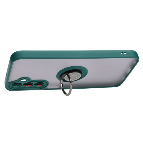 Kup Bizon Case Hybrid Ring Samsung Galaxy A24 4G rauchig mit einem dunkelgrünen Rahmen - BIZ971 - {ean13} - Sklep Home Screen