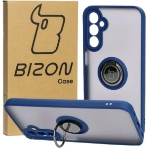 Kup Bizon Case Hybrid Ring Samsung Galaxy A24 4G rauchig mit einem navyblauen Rahmen - BIZ974 - {ean13} - Sklep Home Screen