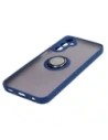 Kup Bizon Case Hybrid Ring Samsung Galaxy A24 4G fumuriu cu un cadru albastru închis - BIZ974 - {ean13} - Sklep Home Screen