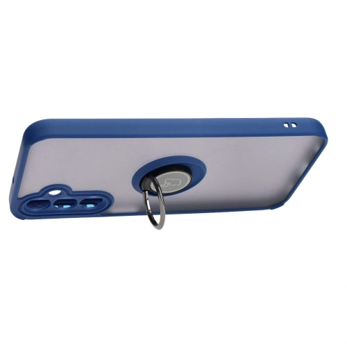 Kup Bizon Case Hybrid Ring Samsung Galaxy A24 4G füstös színben, tengerészkék kerettel - BIZ974 - {ean13} - Sklep Home Screen