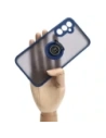 Buy Bizon Case Hybrid Ring Samsung Galaxy A24 4G smoky with a navy blue frame - BIZ974 - {ean13} - Home Screen Store Europe