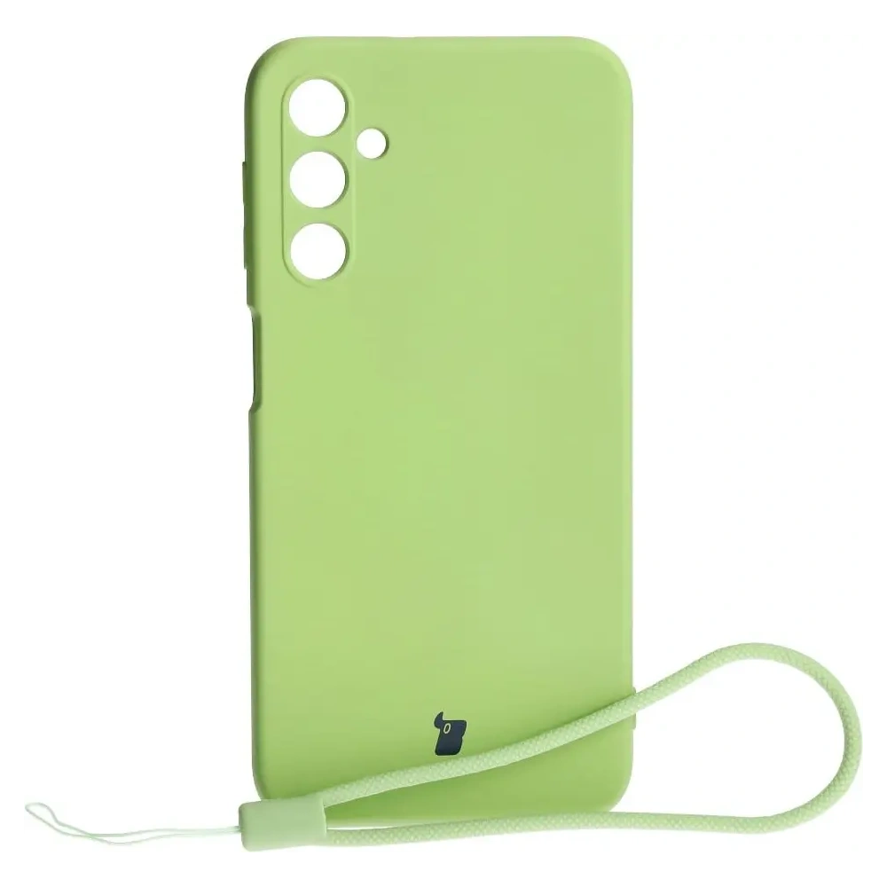 Etui Bizon Case Silicone do Samsung Galaxy A24 4G jasnozielone