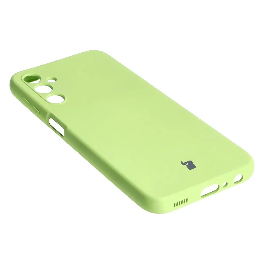 Etui Bizon Case Silicone do Samsung Galaxy A24 4G jasnozielone