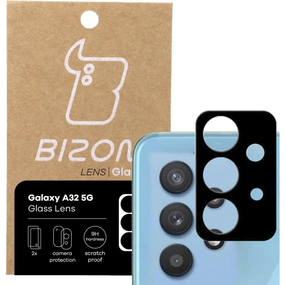 Szkło na aparat Bizon Glass Lens do Samsung Galaxy A32 5G [2 PACK]