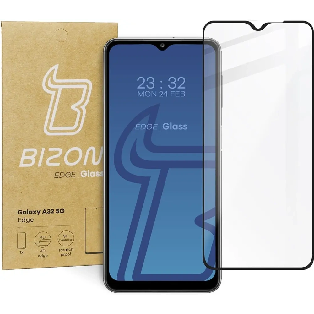 Szkło hartowane Bizon Glass Edge do Samsung Galaxy A32 5G czarne
