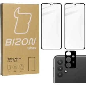 Kup BIZON Edge Pack 2x képernyő üveg + kamera üveg Samsung Galaxy A32 5G - BIZ7386 - {ean13} - Sklep Home Screen