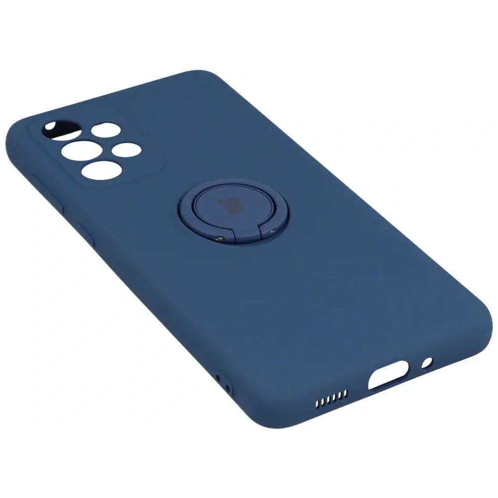 Etui Bizon Case Silicone Ring do Samsung Galaxy A33 5G granatowe