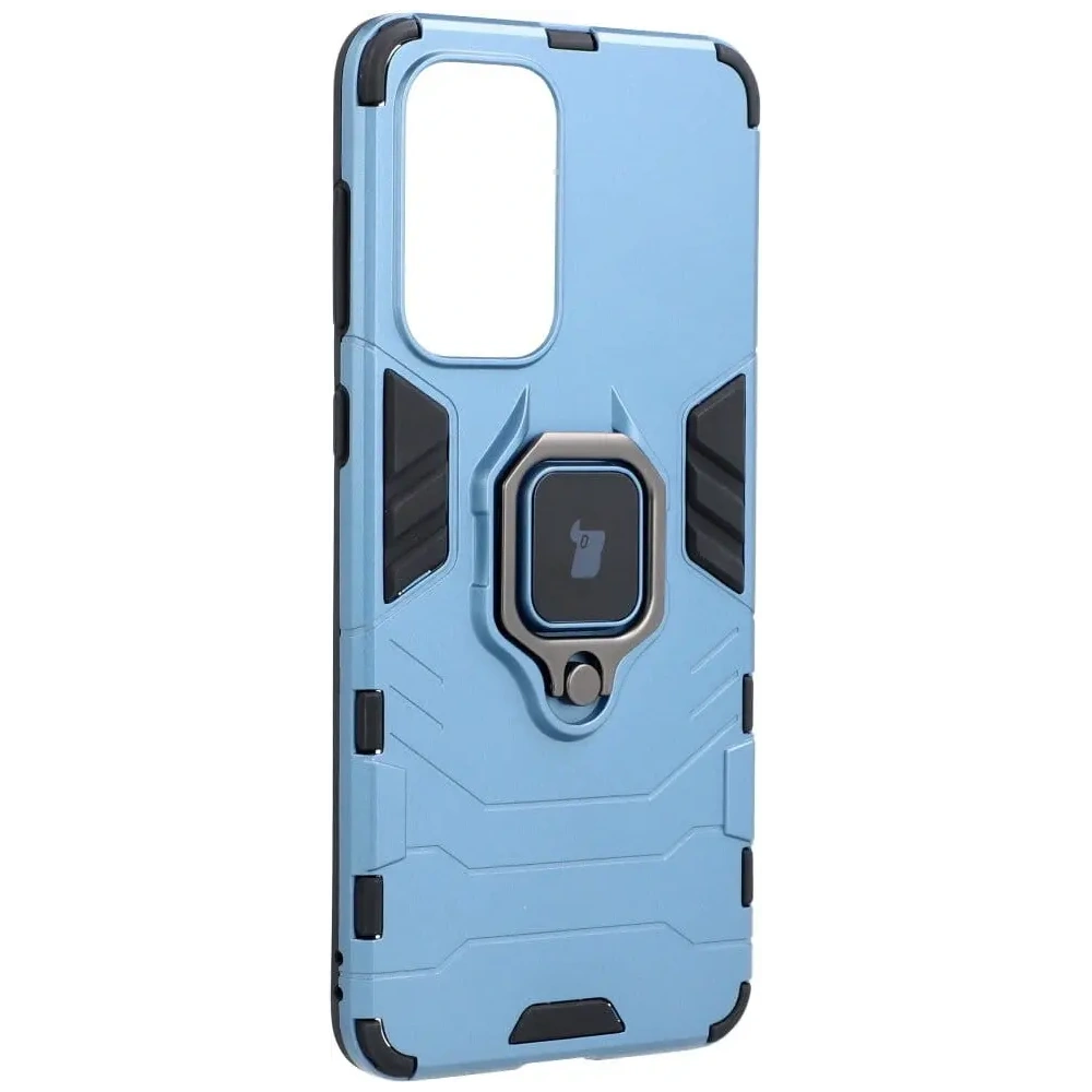 Etui Bizon Case Armor Ring do Samsung Galaxy A33 5G niebieskie