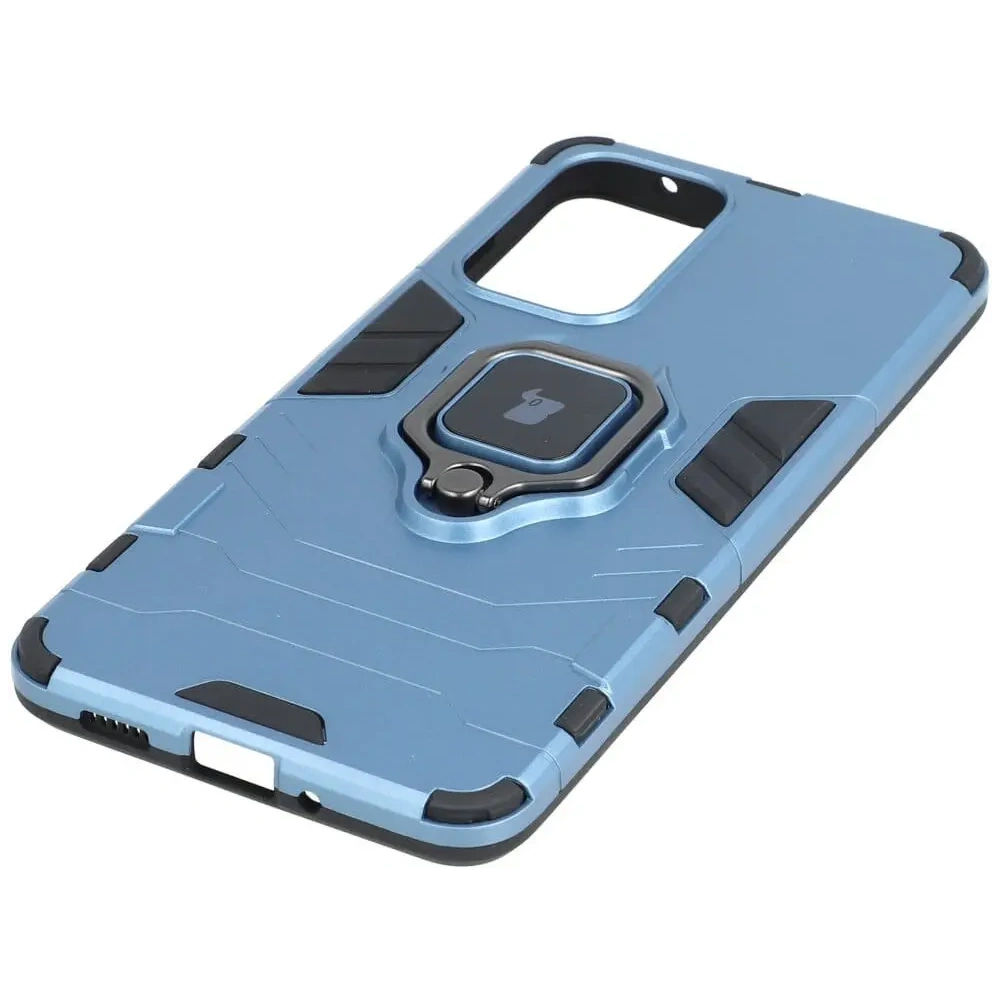 Etui Bizon Case Armor Ring do Samsung Galaxy A33 5G niebieskie