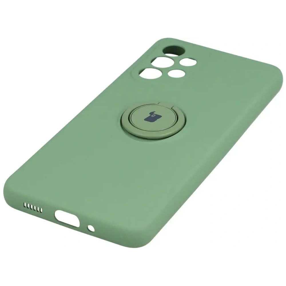 Etui Bizon Case Silicone Ring do Samsung Galaxy A33 5G jasnozielone