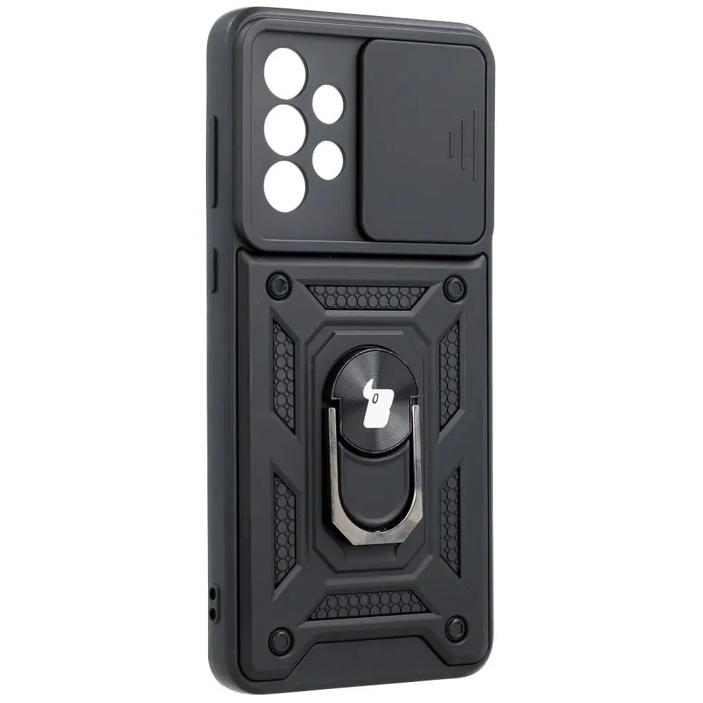 Etui Bizon Case CamShield Ring do Samsung Galaxy A33 5G czarne