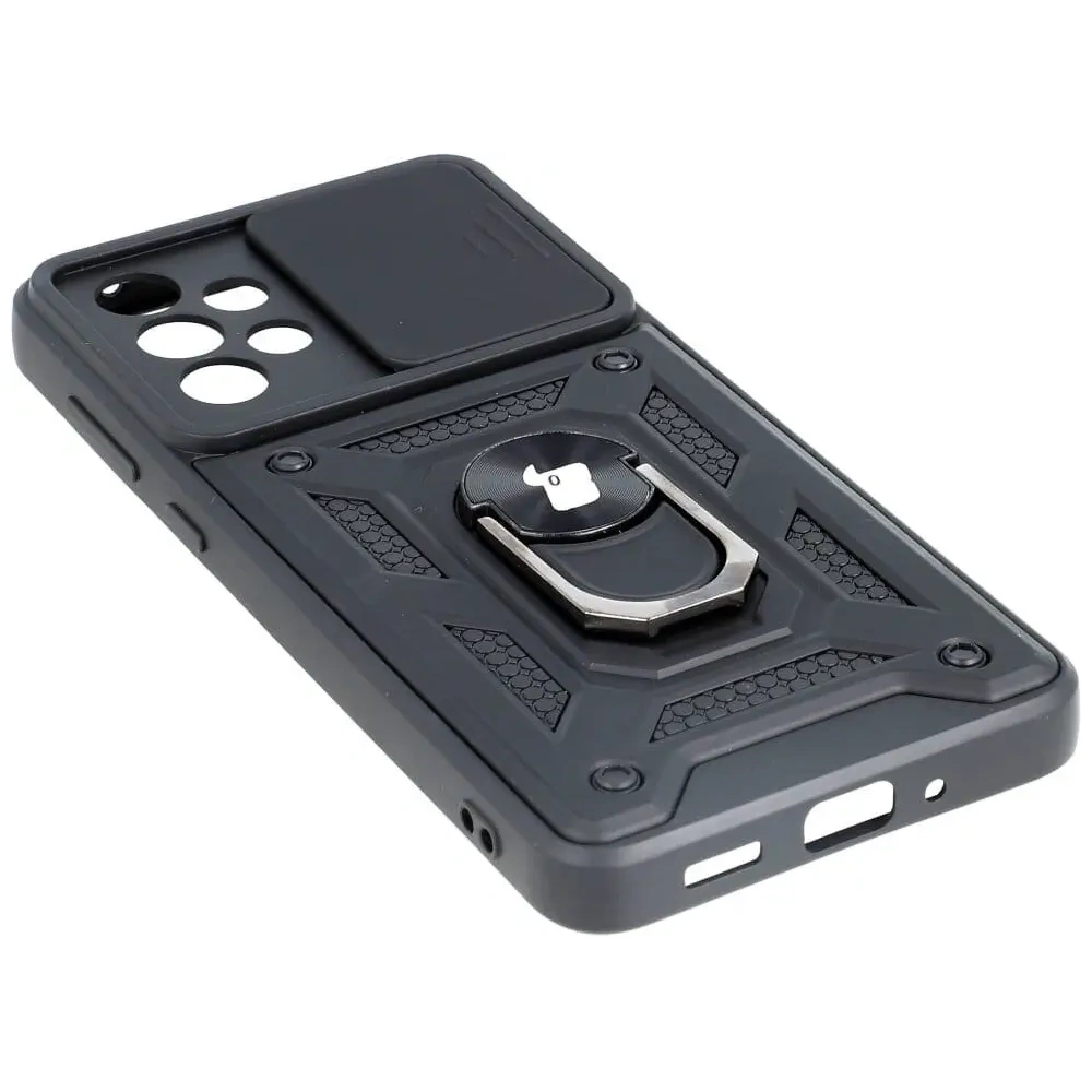 Etui Bizon Case CamShield Ring do Samsung Galaxy A33 5G czarne