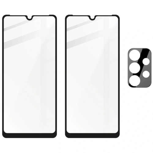 Bizon Glass Edge 2x tempered glass + lens protection Samsung Galaxy A33 black