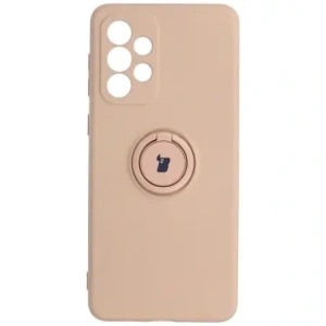 Etui Bizon Case Silicone Ring do Samsung Galaxy A33 5G jasnoróżowe