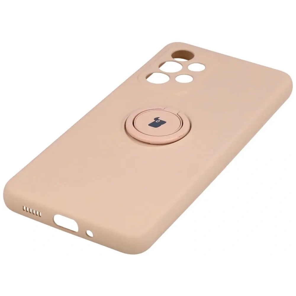 Etui Bizon Case Silicone Ring do Samsung Galaxy A33 5G jasnoróżowe