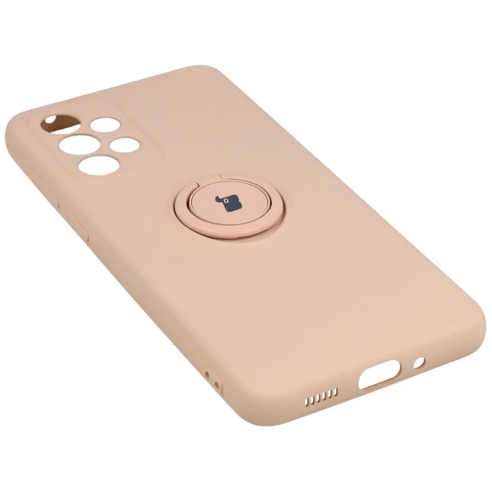 Etui Bizon Case Silicone Ring do Samsung Galaxy A33 5G jasnoróżowe