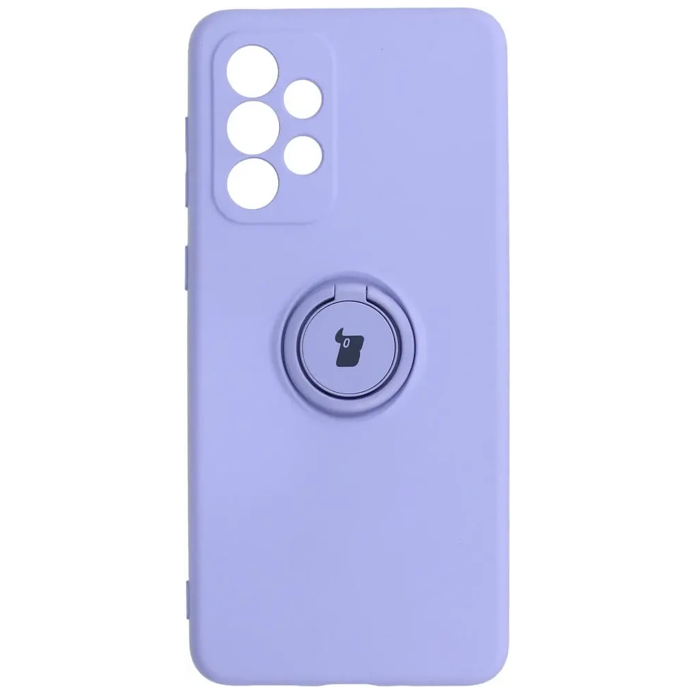 Etui Bizon Case Silicone Ring do Samsung Galaxy A33 5G jasnofioletowe