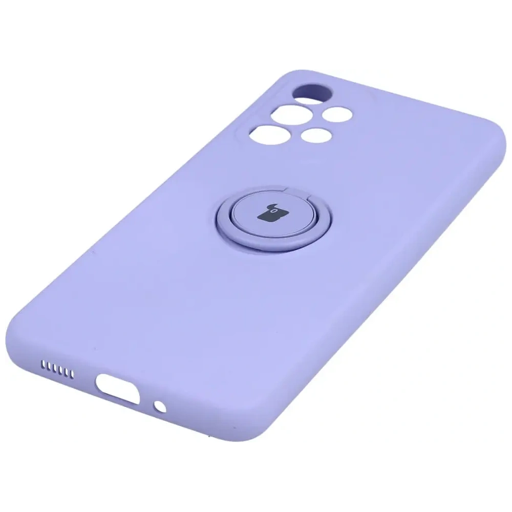 Etui Bizon Case Silicone Ring do Samsung Galaxy A33 5G jasnofioletowe