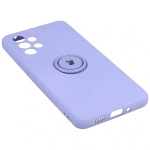 Etui Bizon Case Silicone Ring do Samsung Galaxy A33 5G jasnofioletowe