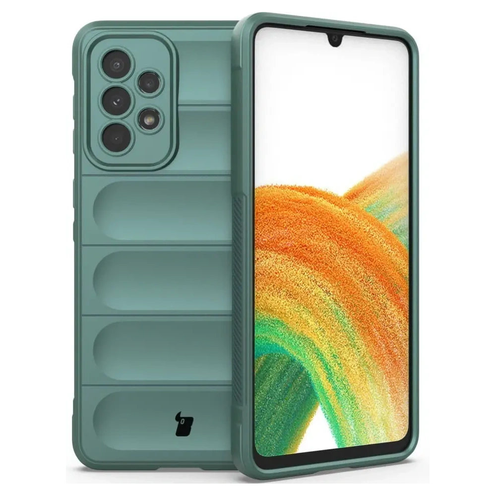 Pancerne etui Bizon Case Tur do Samsung Galaxy A33 5G ciemnozielone
