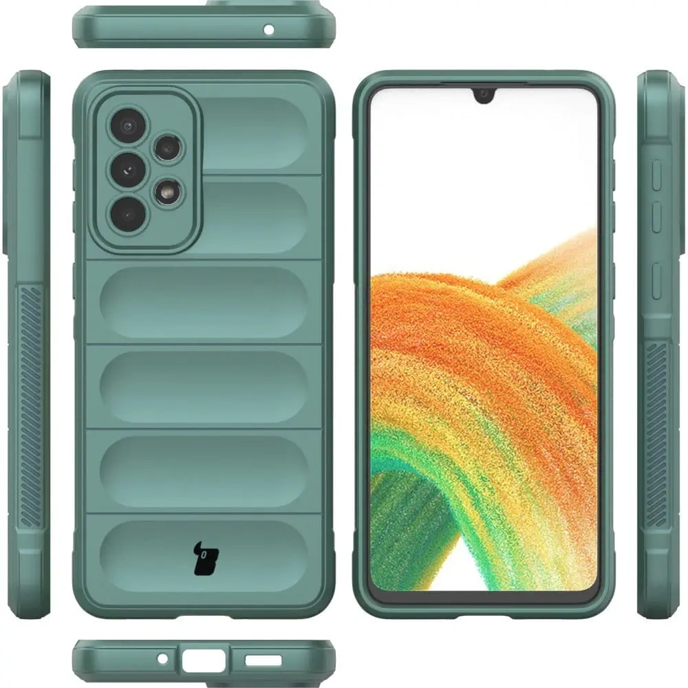 Pancerne etui Bizon Case Tur do Samsung Galaxy A33 5G ciemnozielone