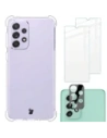 Bizon Case Clear Pack tok + 2x kijelző üveg + lencse üveg Samsung Galaxy A33 5G átlátszó