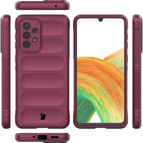 Pancerne etui Bizon Case Tur do Galaxy A33 5G, ciemnofioletowe