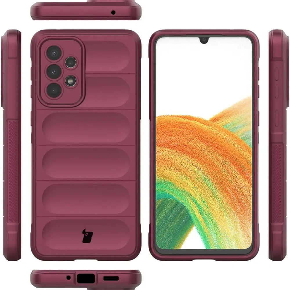 Pancerne etui Bizon Case Tur do Samsung Galaxy A33 5G ciemnofioletowe