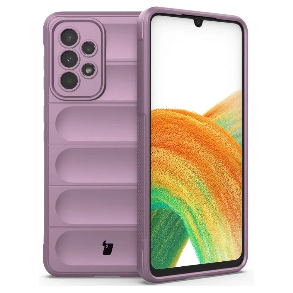 Pancerne etui Bizon Case Tur do Samsung Galaxy A33 5G jasnofioletowe