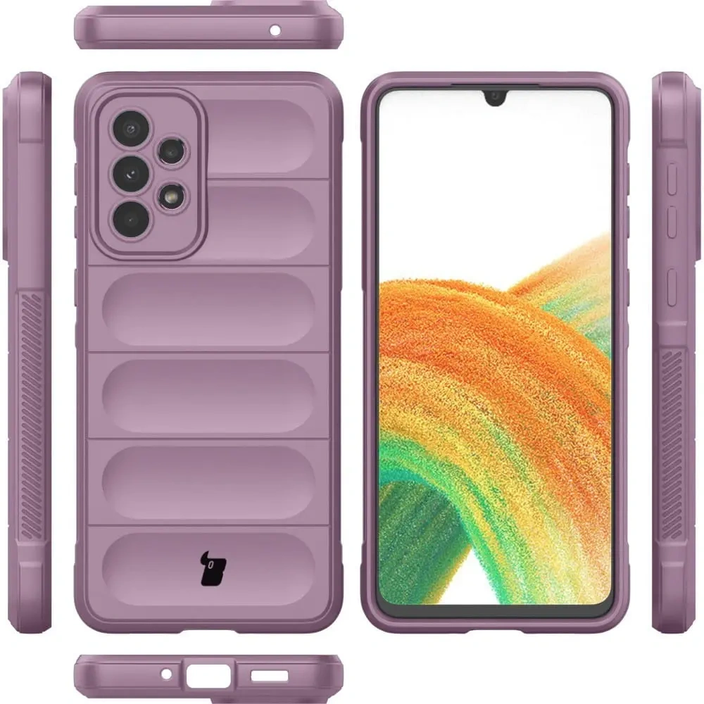 Pancerne etui Bizon Case Tur do Samsung Galaxy A33 5G jasnofioletowe