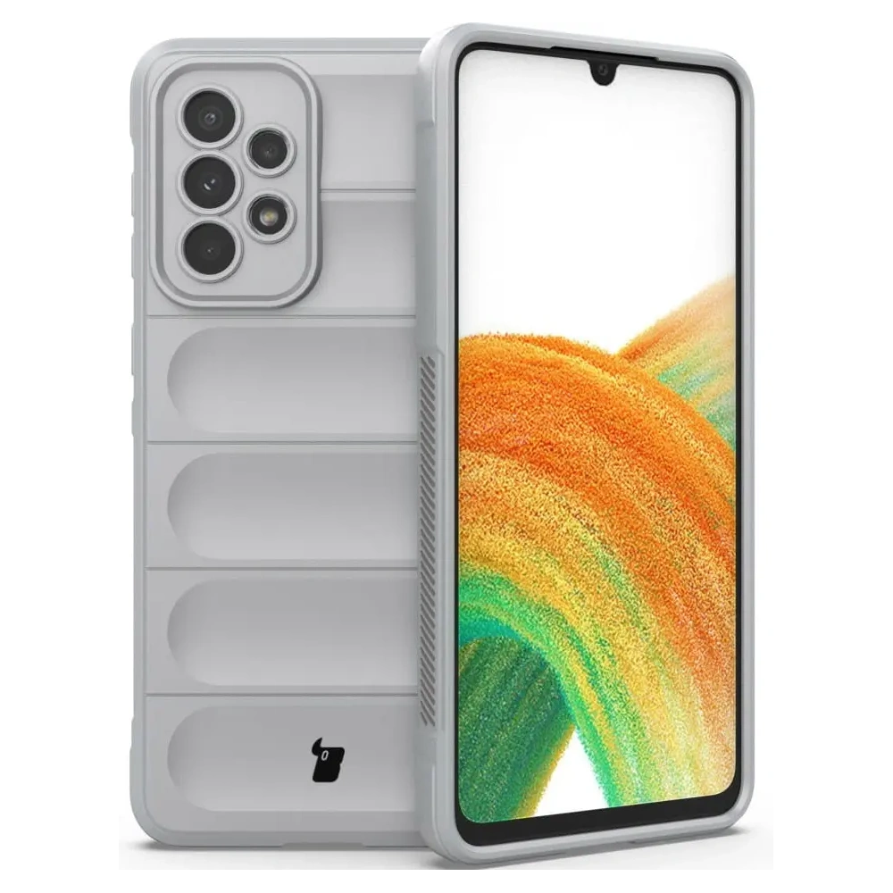 Pancerne etui Bizon Case Tur do Samsung Galaxy A33 5G jasnoszare