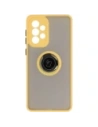 Bizon Case Hybrid Ring Samsung Galaxy A33 5G smoky with a yellow frame