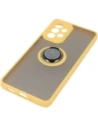 Bizon Case Hybrid Ring Samsung Galaxy A33 5G smoky with a yellow frame