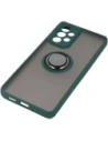 Bizon Case Hybrid Ring Samsung Galaxy A33 5G smoky with a dark green frame