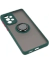 Bizon Case Hybrid Ring Samsung Galaxy A33 5G smoky with a dark green frame