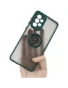 Bizon Case Hybrid Ring Samsung Galaxy A33 5G smoky with a dark green frame