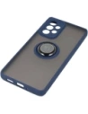 Bizon Case Hybrid Ring Samsung Galaxy A33 5G smoky with a navy blue frame